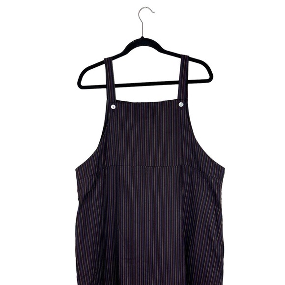 NEW KOOS Of Course Mixed Print Dress Size L Overalls Smock Floral Art to Wear - Picture 4 of 10